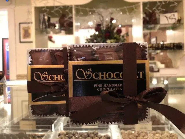 Schocolat box of nine handmade fine chocolates, Leavenworth WA