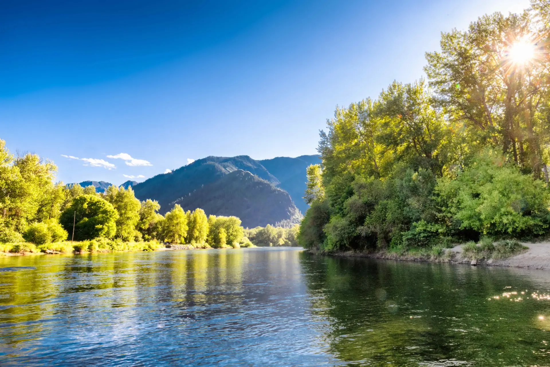 Wenatchee River summer Leavenworth